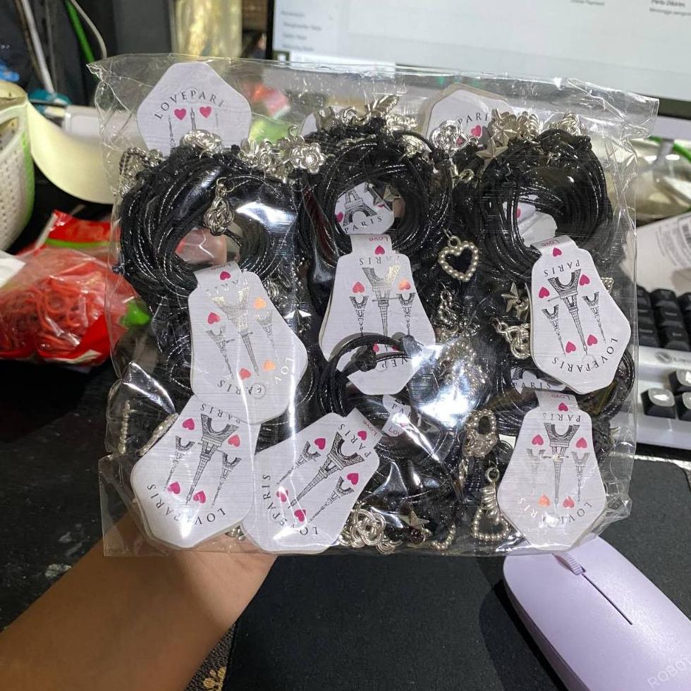 1Bal-144Pcs Gelang Korea Anak Warna Hitam ( Bal Grosir )