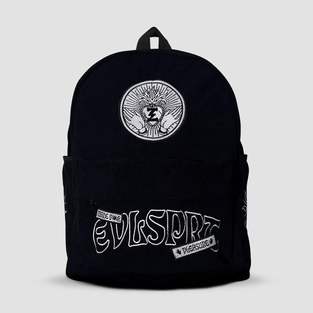 Evilspirit Tas Backpack Chiesa Black Corduroy