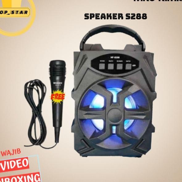Cod Speaker Bluetooth S288 - S 288 Plus Mic Karaoke Portable