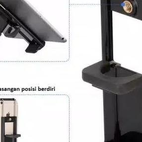 Kepala 2In1 Holder Tablet Tab Handphone Untuk Tongsis Tripod