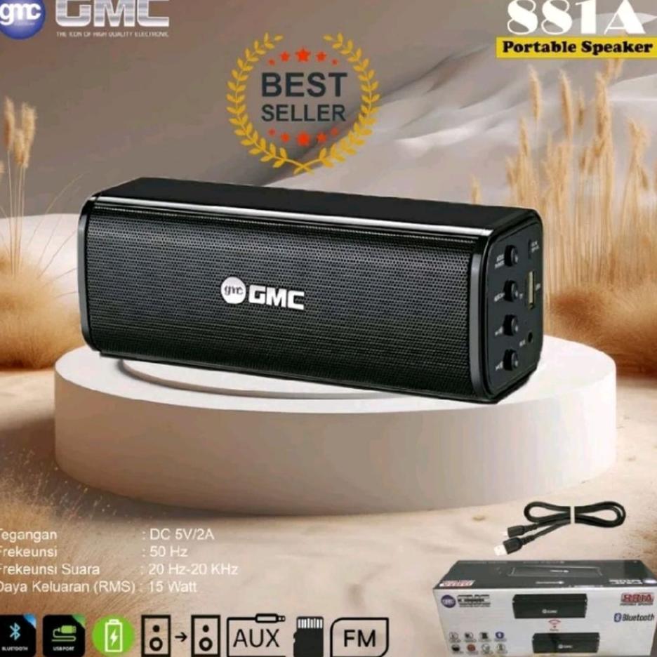Full BassSpeaker Bluetooth Mini Gmc 881A Speaker Portable Usb Memory Gmc 881A