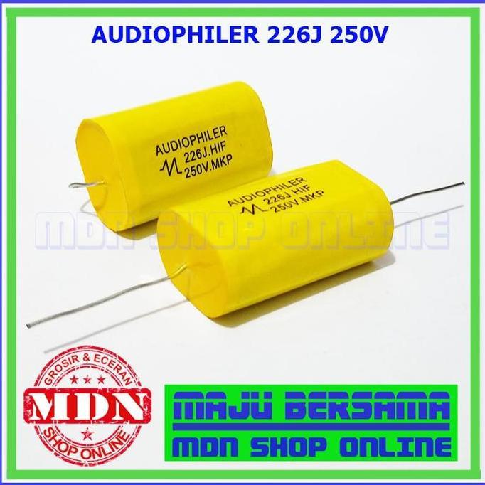 Audiophiler 226 - Kapasitor 22 Uf 250V - Kapasitor Tweeter kualitas bagus