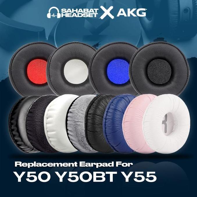 Earpad Ear Cushion Earcup AKG Y50 Y50BT Y55 Busa Bantalan Foam Pad
