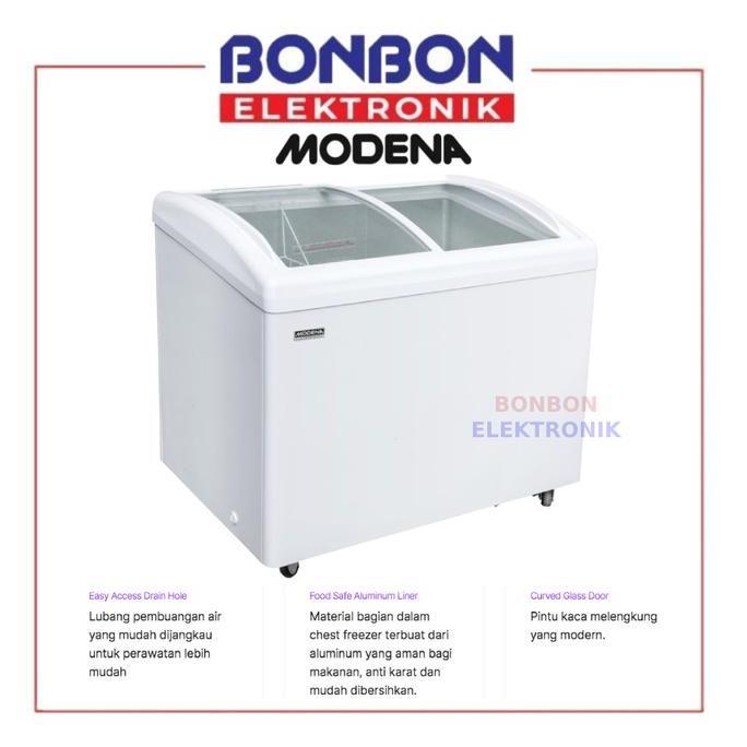 Modena Sliding Glass Freezer 336 Liter MC 0335 / MC0335 Cooler Box