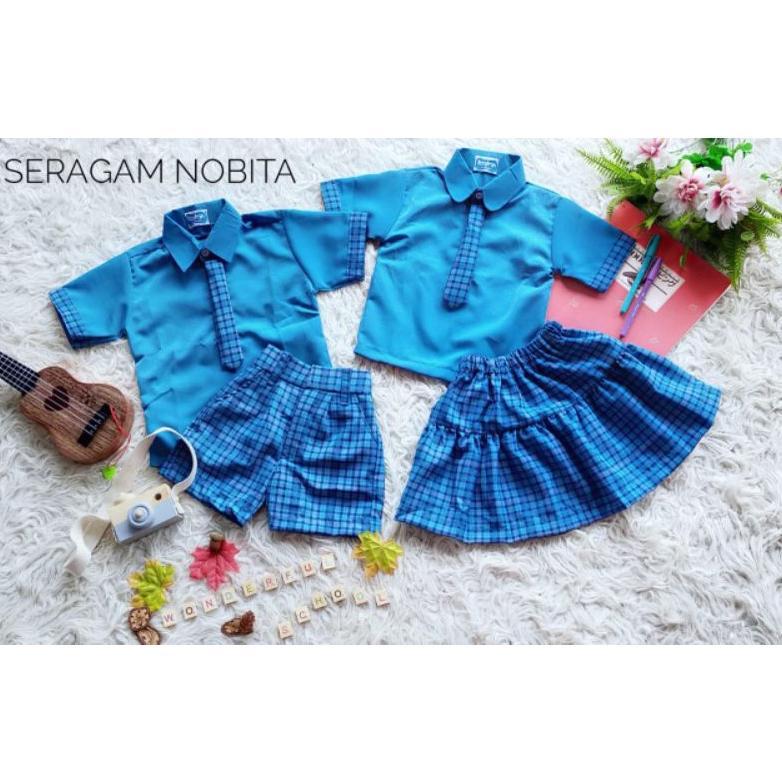 Diskon Seragam Nobita Dusty Pink/Seragam Tk Terbaru/Seragam Anak Tk/Seragam Anak Paud/Seragam Sekola