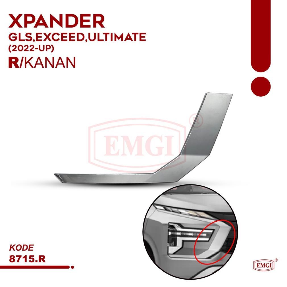 COD EMGI - List Lis Bumper Depan Bawah Xpander Facelift GLS, Exceed, Ultimate 2022 2023 2024 2025 CH