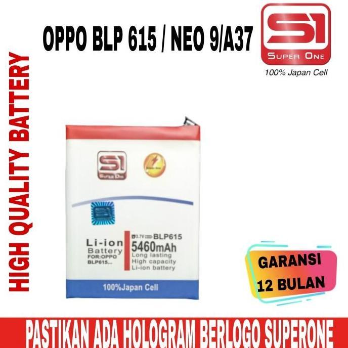 BATERAI OPPO BLP 615/NEO 9/A37 DOUBLE POWER