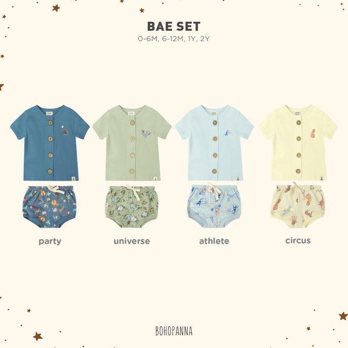 BOHOPANNA BAE SET / BAJU SETELAN BAYI