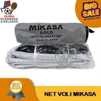 COD Jaring Bola Net Voli Mikasa Gold Sling Baja Volly Bahan Tebal Sudah Standart Lapangan Volley