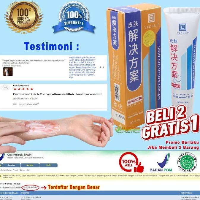 Meilibahenling Original Salep China Cina Menghilangkan Bekas Luka Flek Diskon