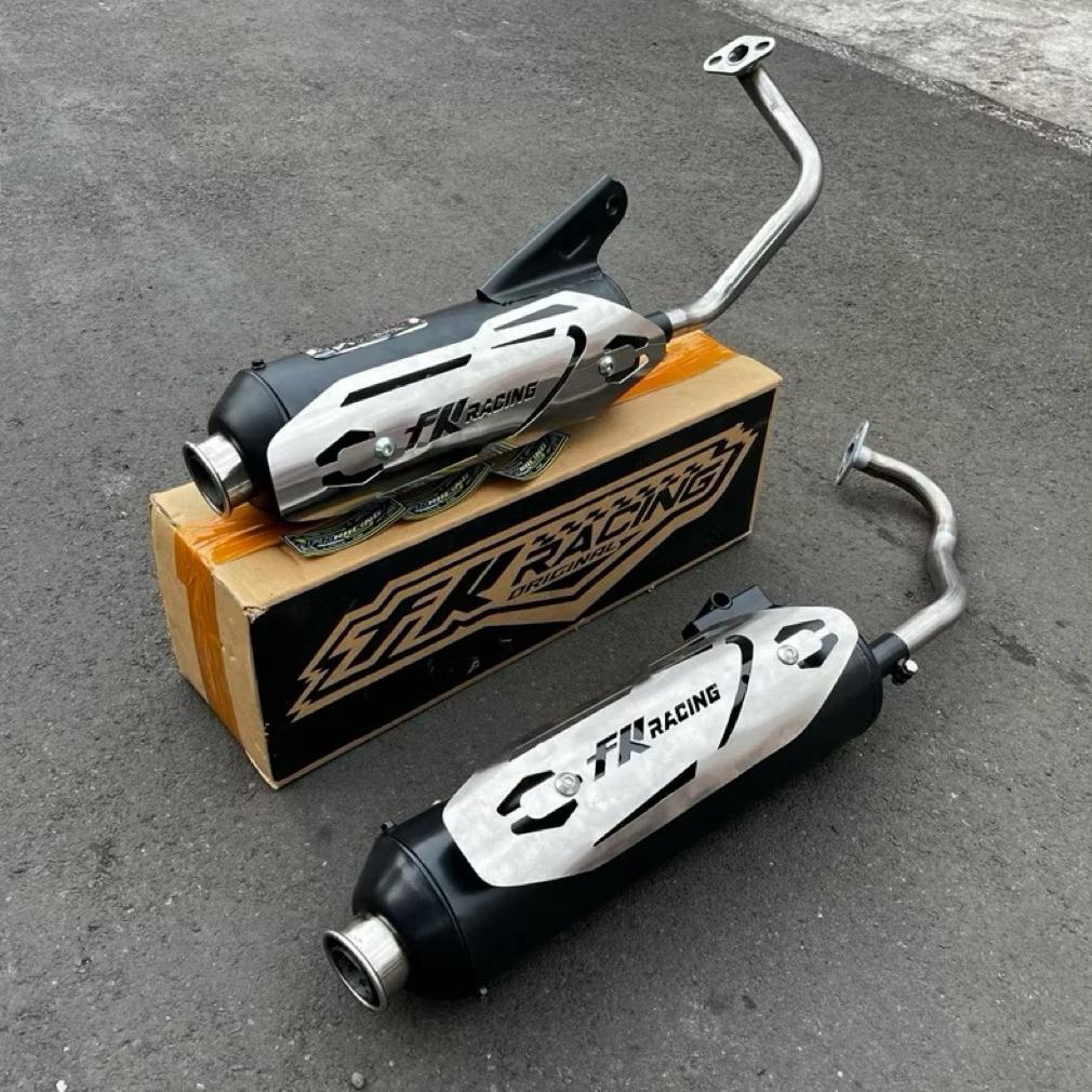 SANLOSHOP KNALPOT FK RACING MONCONG KENOCHI VARIO 125/150 BEAT SCOOPY MIO AEROX NMAX - FK RACING SUA