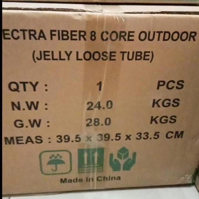 Murah Kabel Fo Jelly Tube Spectra Fiber Optik 2 Core  4 Core  8 Core 12 Core 3 Sling Outdoor 1000 Me