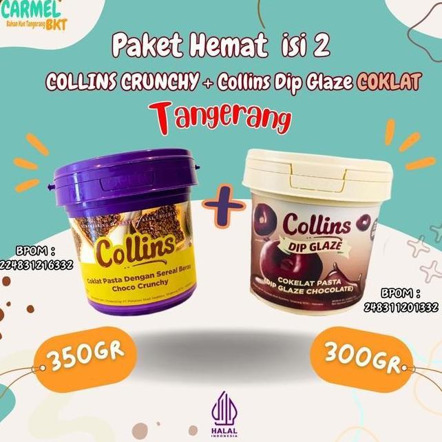 Tangerang Paket Isi 2 Choco Crunchy 350Gr Collins Glaze 300Gr Selai Collins Coklat Crunchy Chocolate