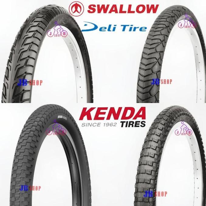 BAN LUAR SEPEDA  20 X 1.95 2.125 2.30 2.50 195 2125 230 250 SWALLOW KENDA  SEPEDA BMX FAT BIKE 20x2.