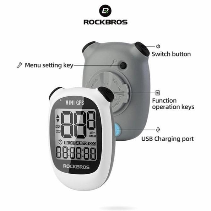 Mini GPS Bike Computer Speedometer Wireless Rockbros M3- 9 mode [terbaik]