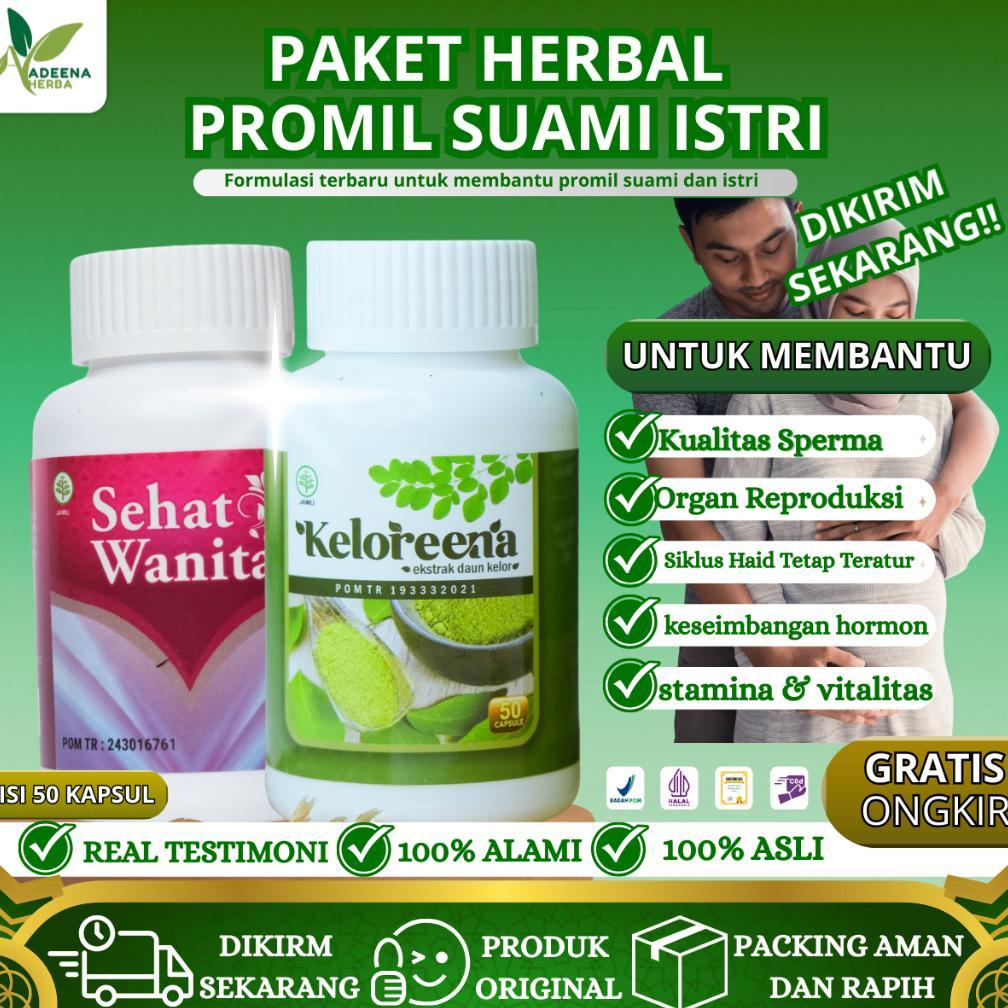 (Terbaru) Paket Herbal Promil Suami Istri Penyubur Sperma Pria & Pendukung Kesuburan Kandungan Wanit