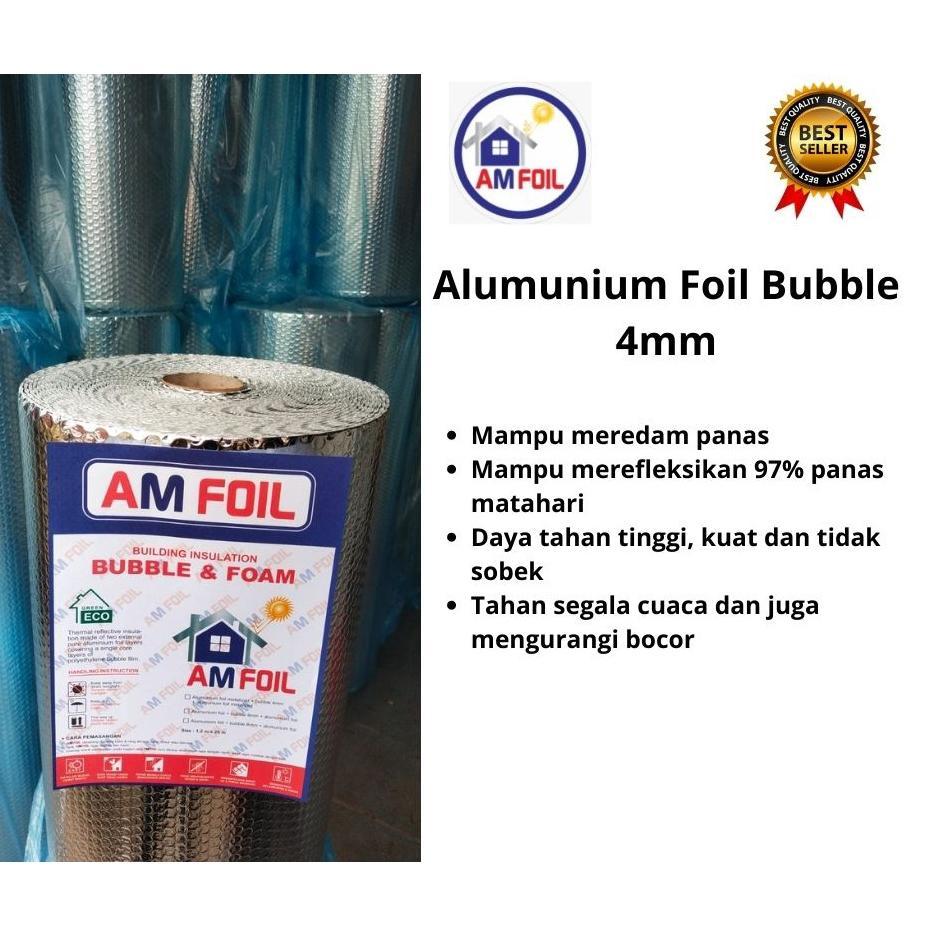 [Luar Kota] Alumunium Foil Bubble 4Mm Peredam Panas Atap - Alumunium Foil - Insulasi Atap Rumah