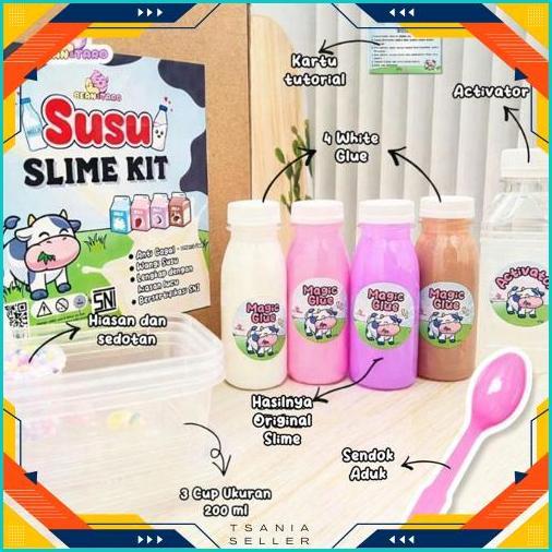Sale Slime Kit Susu || Susu Slime Kit || Slime Seru || Slime Anak || Slime Wangi || Sensory Play || 