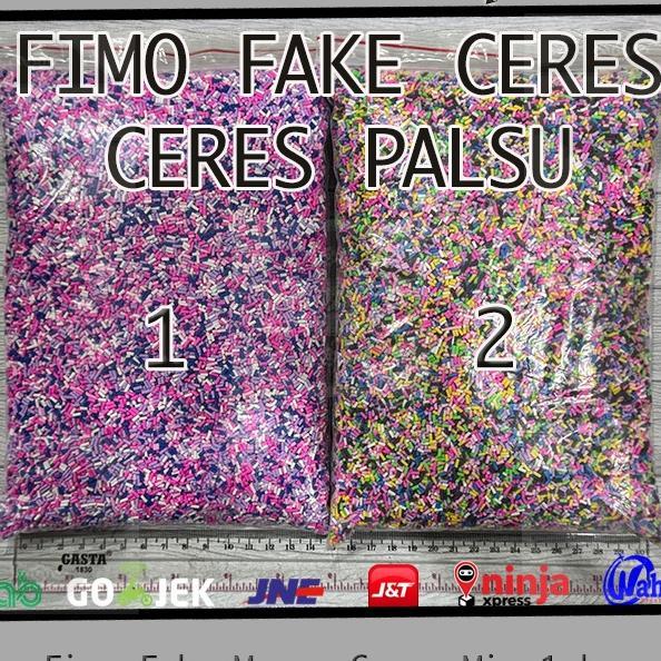 Fimo Fake Meses Ceres Warna Warni | Meses Ceres Palsu | Sprinkle Beads Ceres | Ceres Diy | Coklat Ta