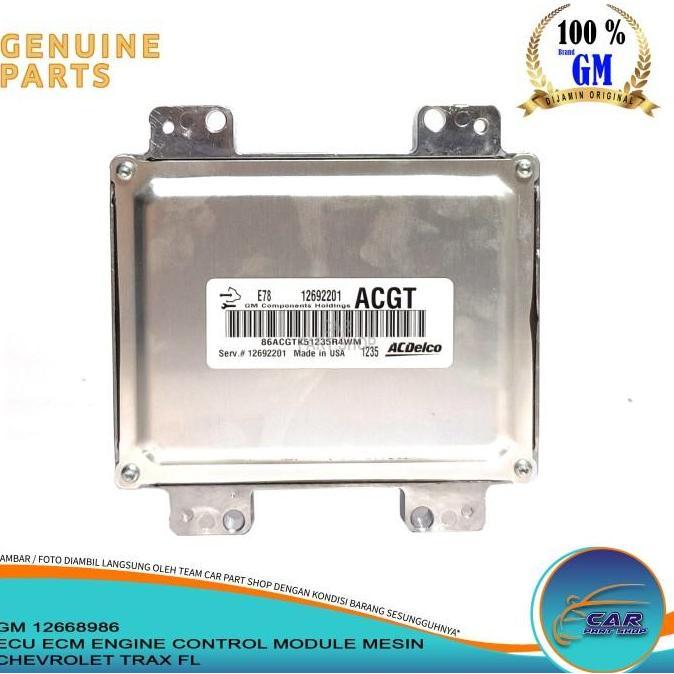 Ecu Ecm Engine Control Module Mesin Chevrolet Trax Fl Ori Gm 12669966 Sparepart Mobil Original