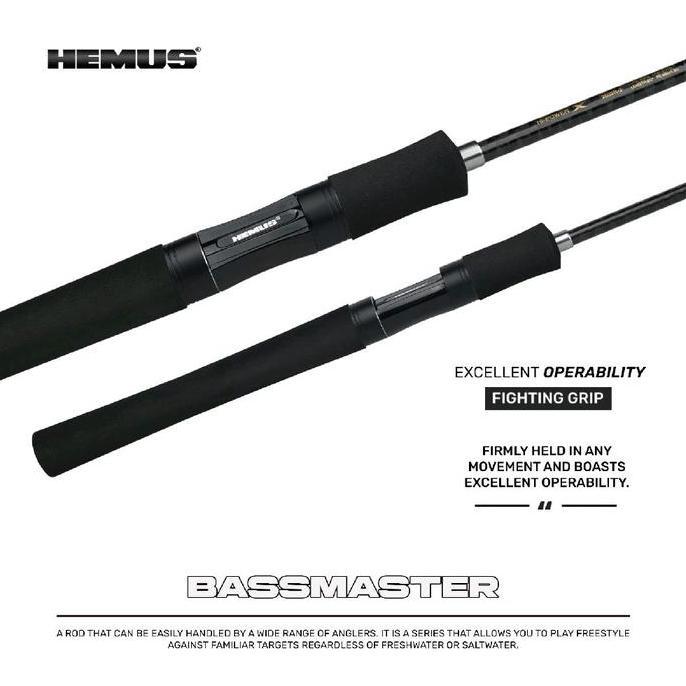 Hemus Joran Hemus Bassmaster Xv Fuji Rod Pancing Berkualitas Tinggi