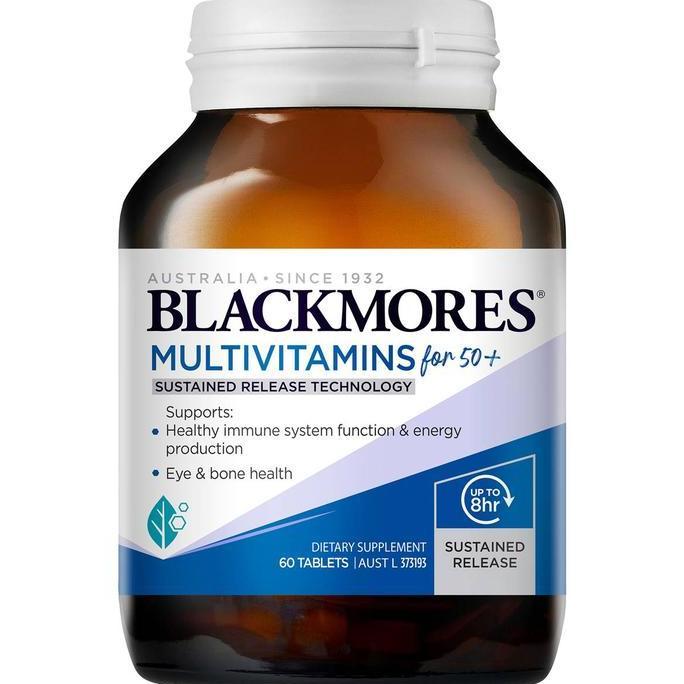 Lansungkirim- Blackmores Multivitamin Desa Untuk Nita Pria Dan Usia 50+ 60 Tablet Sustained Release 