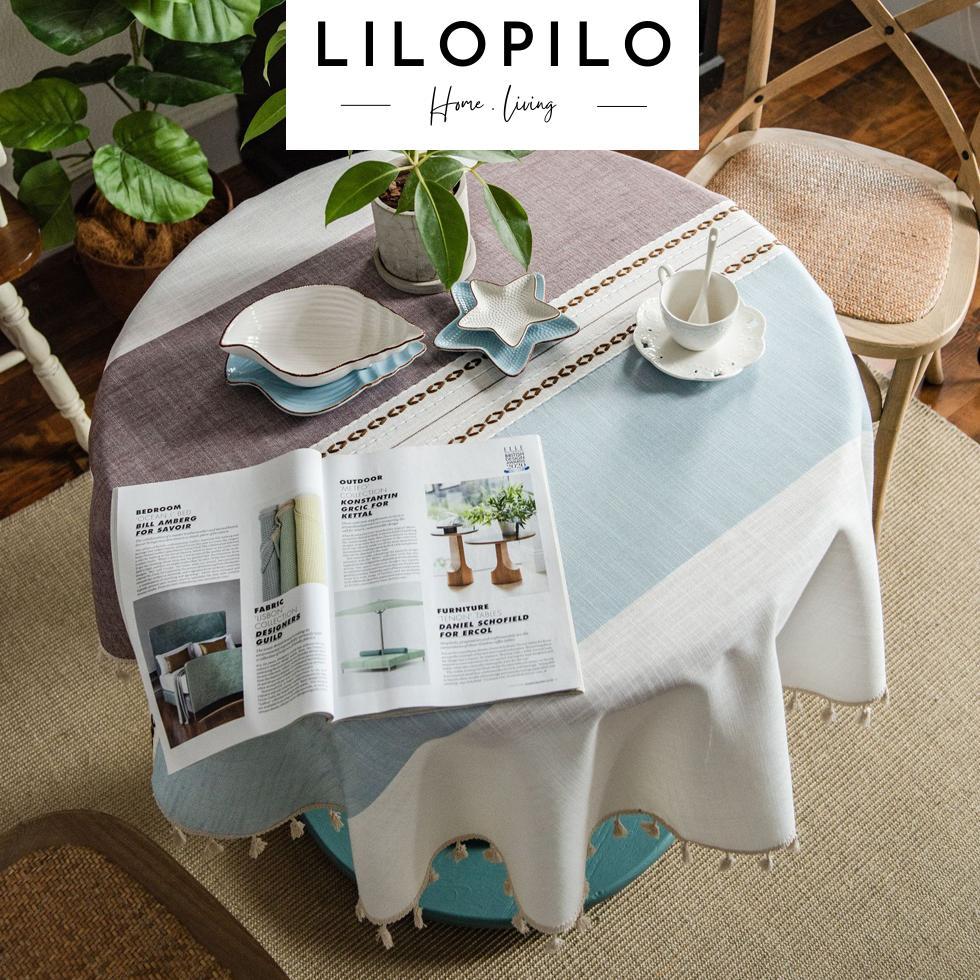 Taplak Alas Meja Makan Bundar Meja Makan Bulat Bahan Kain / Round Tablecloth