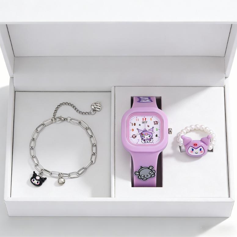 FLASH SALE jam tangan anak anak Perempuan  & Jam Tangan Kasual  Korea  Gelang Jam Tangan Fashion