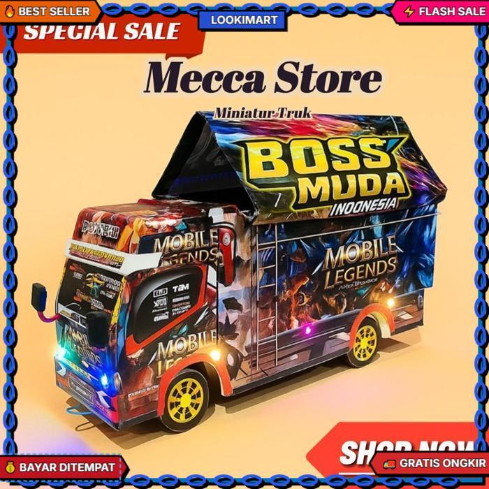 ( Cod ) Truk Oleng Wahyu Abadi Besar Panjang Bisa Custom Foto Dan Nama Di Pintu Belakang No Po