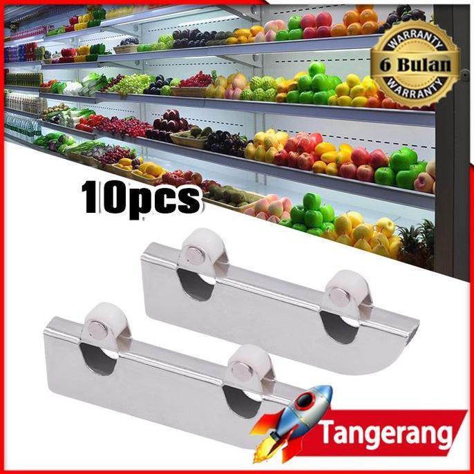 GARAVAR 10pcs 5cm Kaca Pintu Geser Roda / Roda Rel Pintu Geser Katrol Pintu Baja Tahan Karat / Kaca 