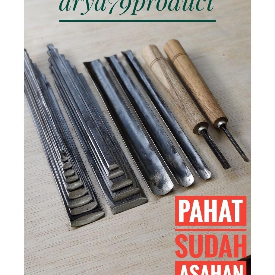 Pahat Tatah Ukir Kayu Jepara Satu Set Isi 20 Pcs Lengkap