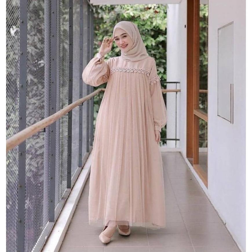 TERMURAH XC - MAXI NURAINI / COUPLE NURAINI / MAXI ZOYA / DRESS MAXI TILE / GAMIS MUSLIM TERBARU