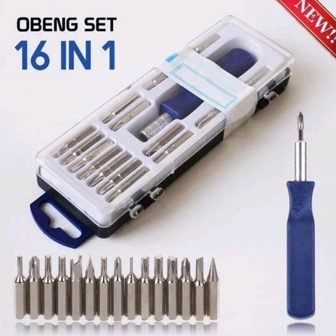 GARAVAR Obeng Set 16 in 1 Obeng Serbaguna / Obeng Magnet / Obeng Motor Obeng HP