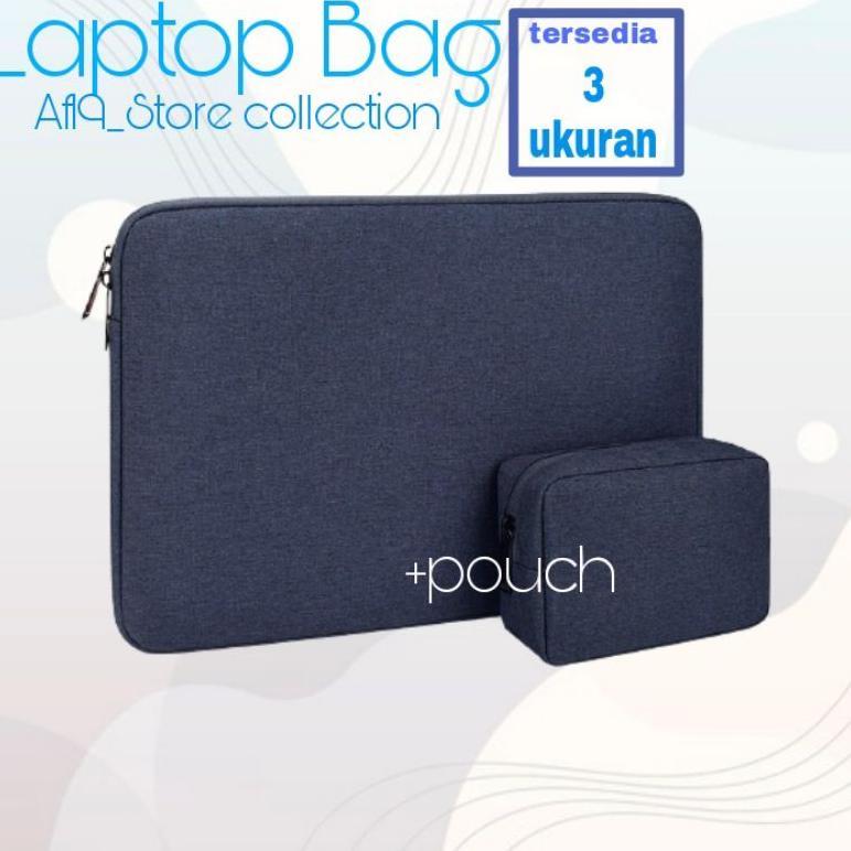 KUALITAS SUPER Tas laptop +Pouch Case Pelindung Waterproof Aksesoris Kekinian Pria Wanita Terbaru La