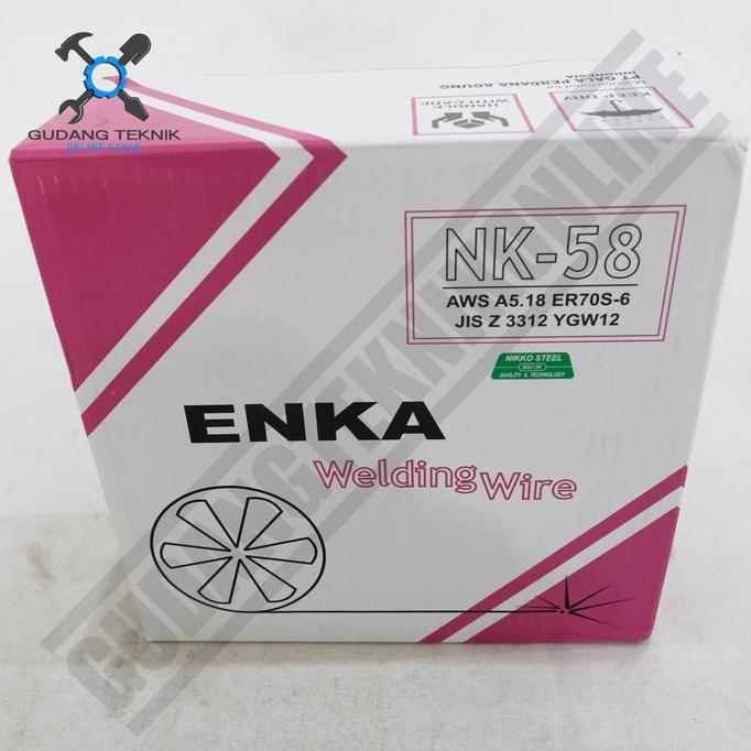 ORIZA Kawat Las CO2 Wire MIG 0.8mm 15Kg Enka NK58 - Kawat Las 0.8 mm Mig