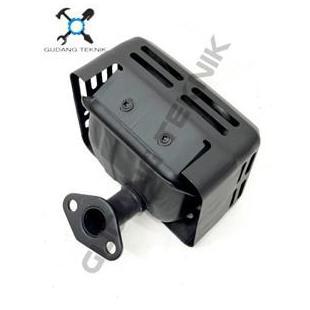 XERANA (107 JF MATRIX) Knalpot HITAM Engine CX160 CX200 Silincer JF MATRIX / Muffler Mufler Mesin Pe