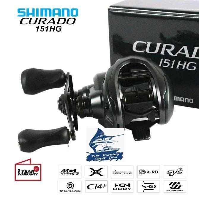 Reel Bait Casting Shimano Curado 151Xg 151Hg Left Handle New 2025 | Reel Bc | Reel Casting | Reel Sh