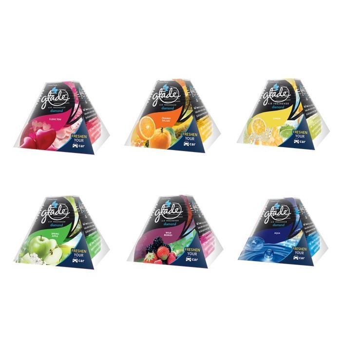 TERMURAH Glade Diamond Car Perfume Aqua Reguler 80 ml