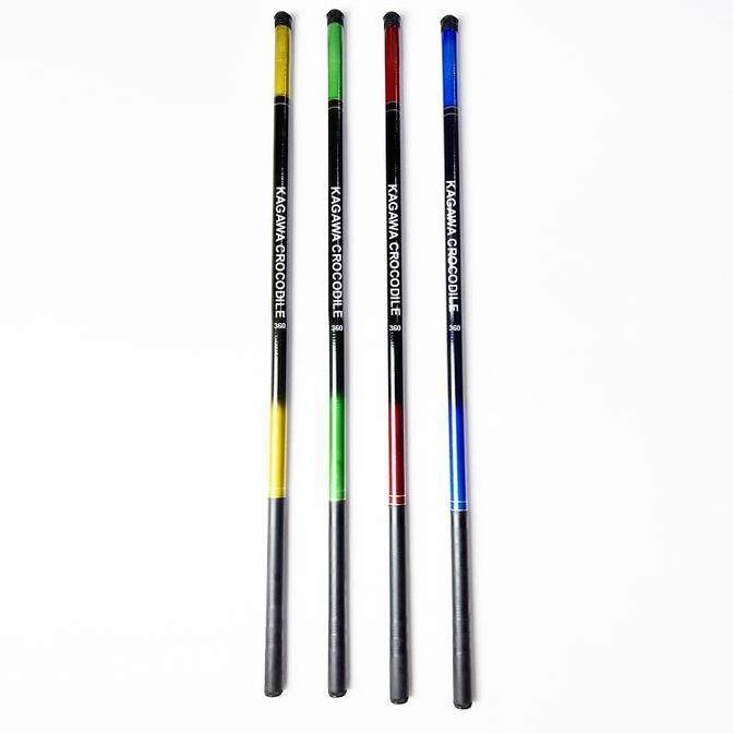 Joran Tegek Crocodile Fiber Action Medium Hard Lengkap Ukuran