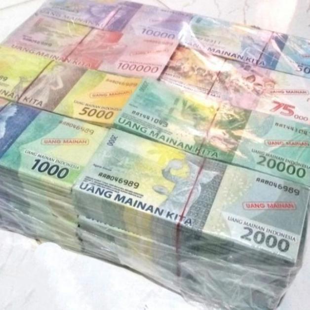 Mainan Uang Anak 1000 Pcs Grosir Campur Nominal