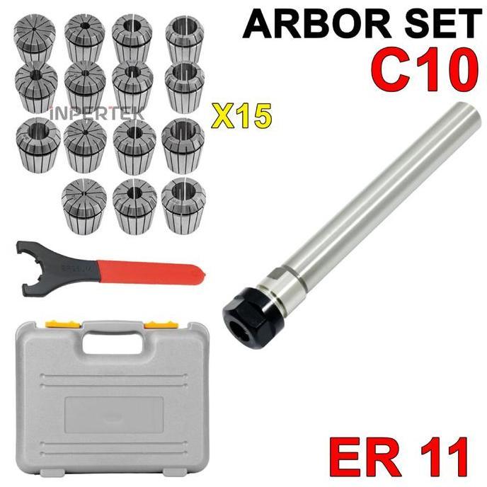 SAVAN Arbor Set Baby Collet C10-ER11A 100 Collet ER11 Arbor Chuck C10 ER