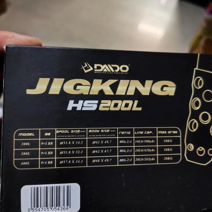 Reel Oh Daido Jigking Hs 300L Left Handle | Reel Overhead High Speed