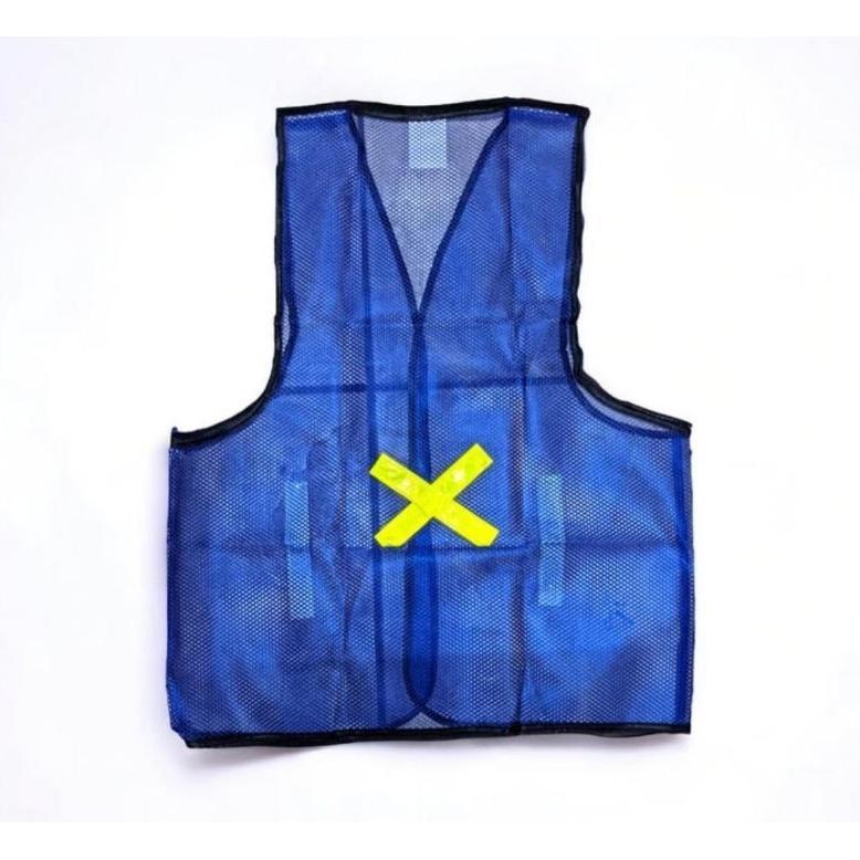 Murah Rompi Proyek Jaring Biru / Proyek Rompi / Rompi X Jaring