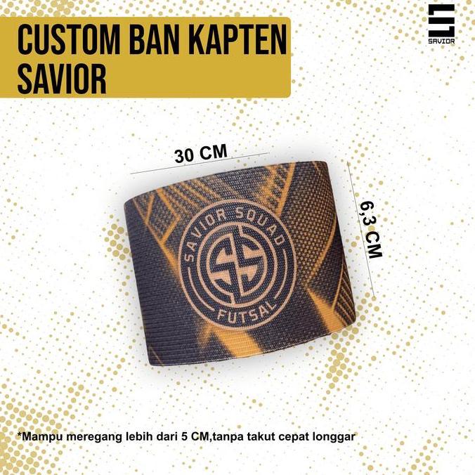 Savior Custom Ban Kapten Sepak Bola Futsal Captain Armband