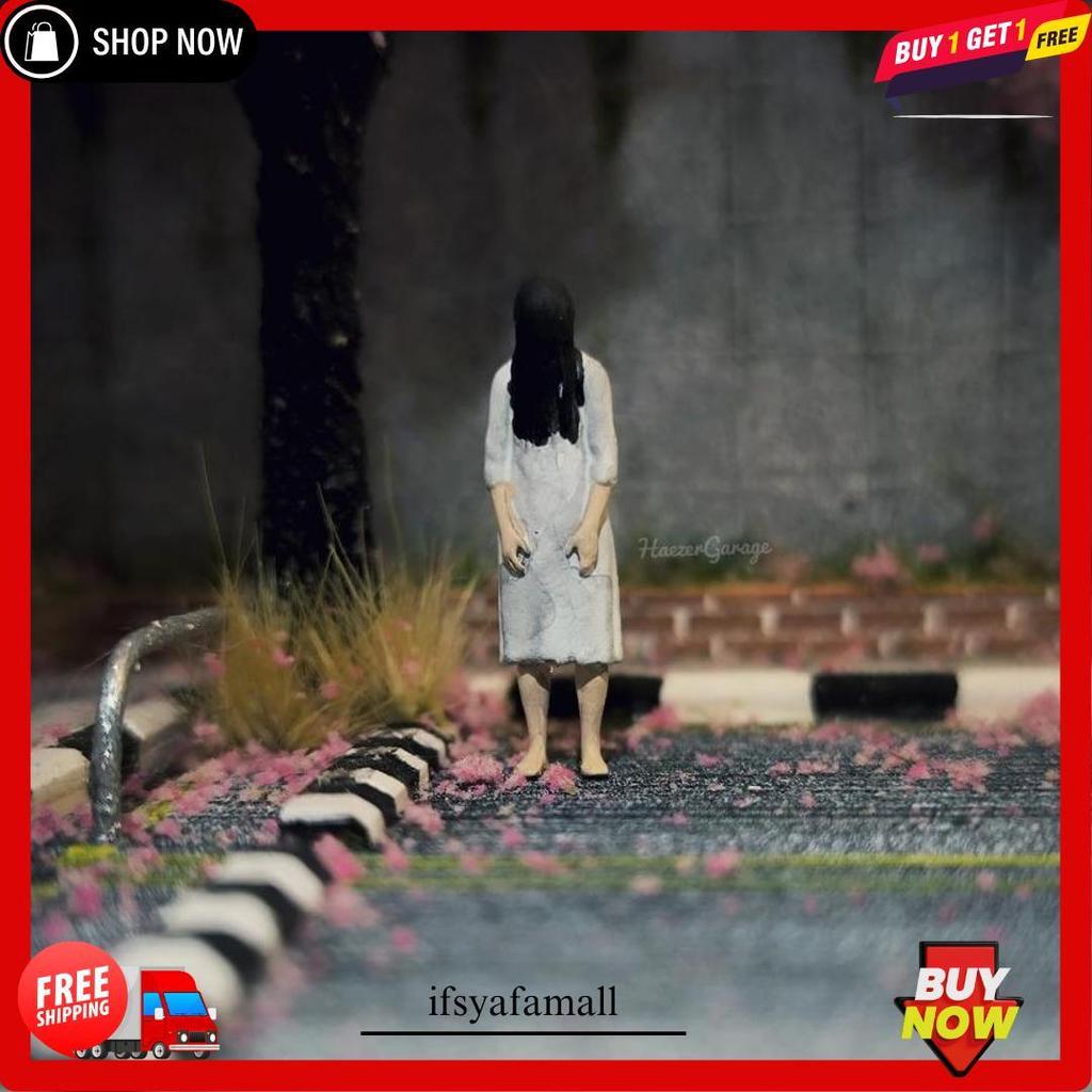 Hg Miniatur Hantu Indonesia Kuntilanak Skala 1/64 Diorama Action Figure - N3D Tidak Kaleng-Kaleng