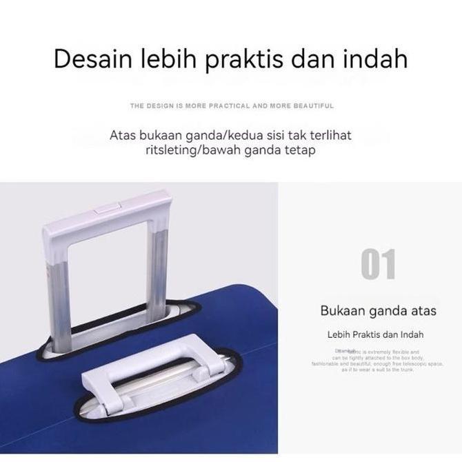 Murah Sarung Cover Pelindung Koper Elastis / Luggage Cover Lucu Tebal Premium Bagus Spandek Impor / 