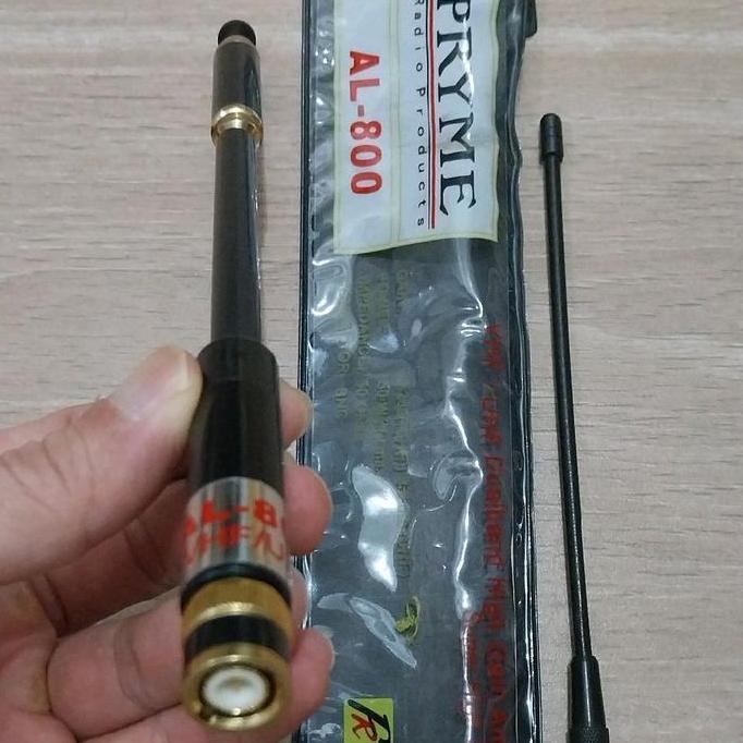 TERLARIS ANTENA HT JARAK JAUH SUPER STICK DOBEL COIL AL800 DUALBAND BNC COCOK BUAT ICOM V8 V80 V85 V