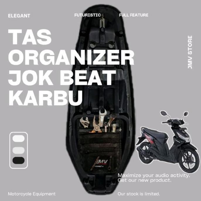 TYCH KANTONG JOK MOTOR BEAT KARBU TAS ORGANIZER JOK MOTOR  AKSESORIS MOTOR TAS PERKAKAS TAS ALAT TAS