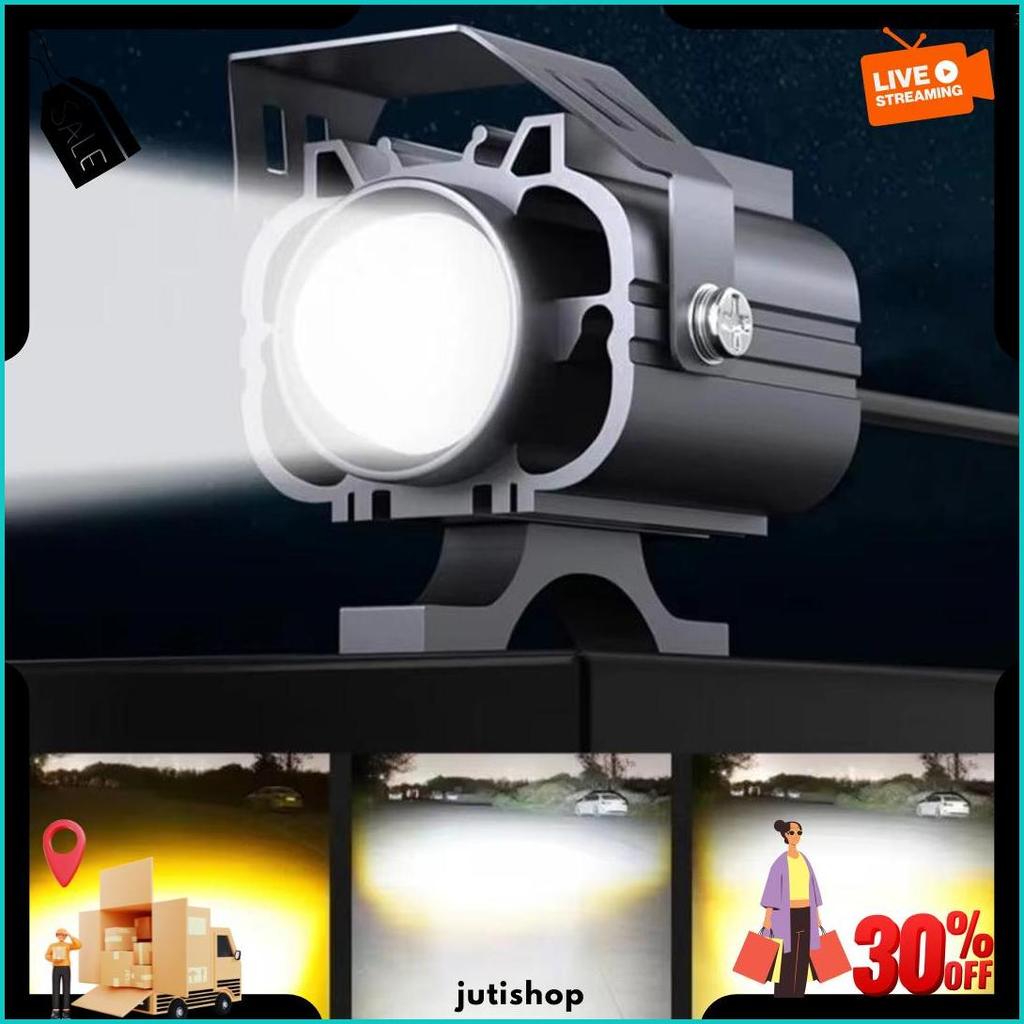 2Pcs 70W Lampu Tembak Led Sorot Lampu Kabut Sepeda Motor Led Lampu Kabut Mengemudi Warna Ganda Led K