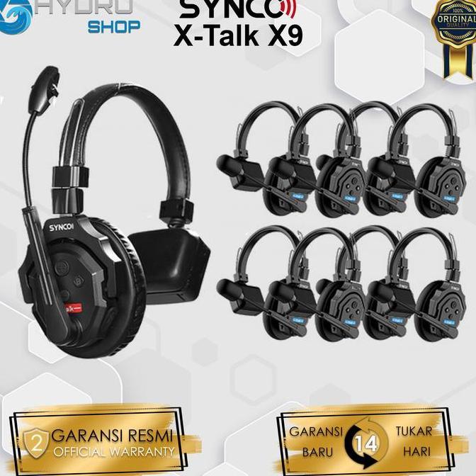 TERLARIS SYNCO X-TALK X9 WIRELESS INTERCOM SINGLE-EAR HEADSET / SYNCO X TALK X9 / SYNCO X9
